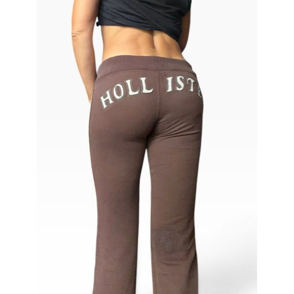Vintage Hollister brown sweats HOLLISTER on butt low rise XS